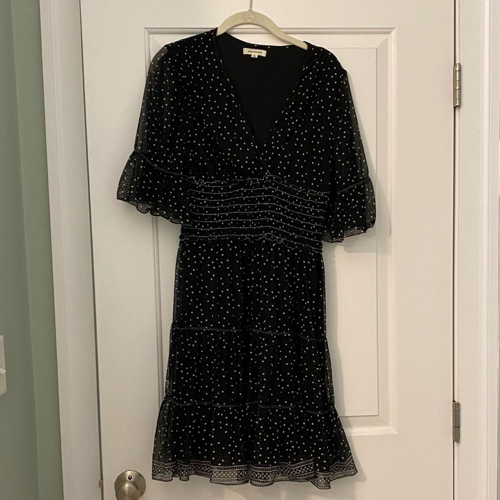 Small Black and White Tulle Max Studio Dress